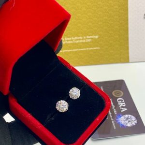 vvs moissanite diamond unisex earring 💎💎