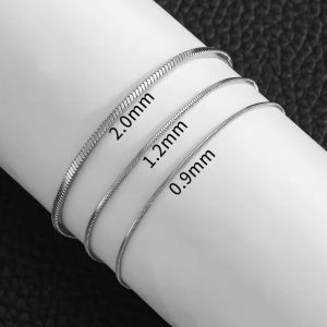 hip hop stainless steel snake bone chain bracelet